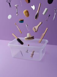 Pojemnik plastikowy pudło organizer pokrywa 60l