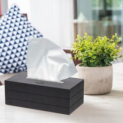 Pojemnik pudełko na chusteczki chustecznik czarny