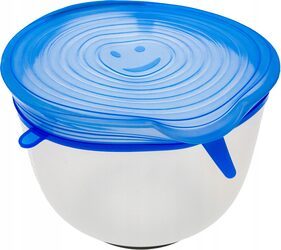 Pokrywki silikonowe uniwersalne do żywności 6 szt