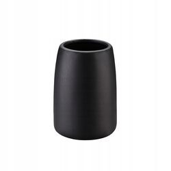 Kubek łazienkowy na szczoteczki ceramiczny czarny