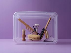 Pojemnik plastikowy pudło organizer pokrywa 4,5l