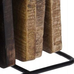 Podkładka podstawka pod kubek drewniana 6x +stojak