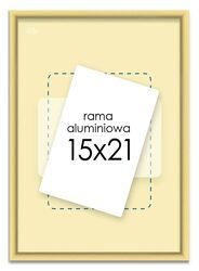 Rama aluminiowa złota A5