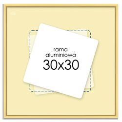 Rama aluminiowa złota