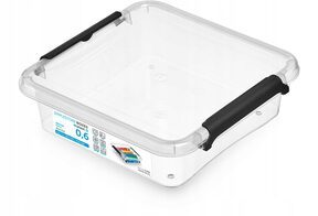 Pudło pojemnik organizer plastikowy pokrywa 0,6l