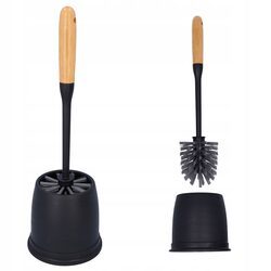 Szczotka do wc toalety rączka bambusowa komplet