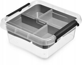 Pojemnik plastikowy z przegródkami organizer 2l