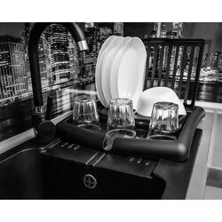 Suszarka do naczyń czarna ociekacz na naczynia