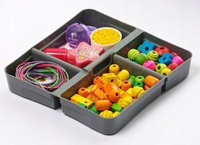 Organizer do szuflady wkład 4 przegrody 15x15 cm