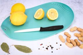 Deska do krojenia z ociekaczem plastikowa kuchenna