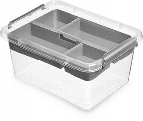 Pojemnik na żywność plastikowy mikrosrebro 1,6l