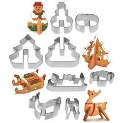 Foremki wykrawacze 3D świąteczne pierników ciastek