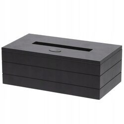 Pojemnik pudełko na chusteczki chustecznik czarny