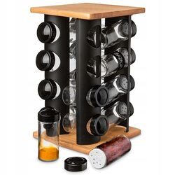 Pojemniki stojak obrotowy półka na przyprawy