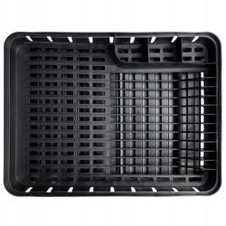 Suszarka do naczyń czarna stojąca ociekacz loft