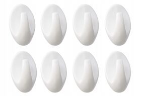 Haczyki samoprzylepne wieszaki łazienkowe 8 szt.