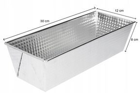 Blacha do pieczenia keksówka foremka chleb 30x12x8