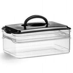 Pojemnik organizer na żywność podwójny do lodówki