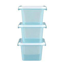 Pojemnik organizer pudełko na żywność 3x 0,5l