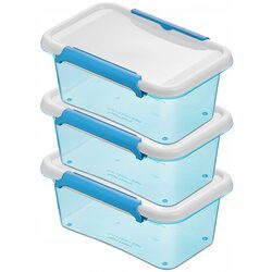 Pojemnik organizer pudełko na żywność 3x 0,5l