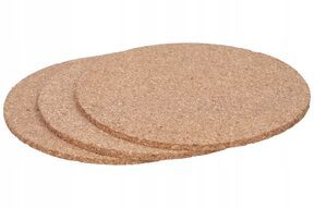 Podkładki korkowe pod garnek okrągłe na stół 3 szt