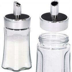 Cukiernica szklana cukierniczka z dozownikiem