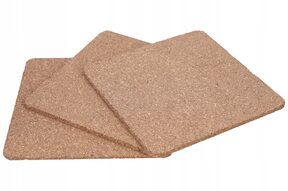 Podkładki korkowe pod garnek kwadratowe 3 szt