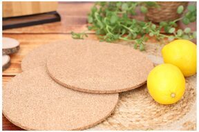 Podkładki korkowe pod garnek okrągłe na stół 3 szt