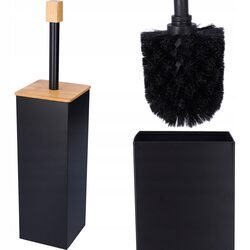 Szczotka do wc toalety komplet LOFT czarna