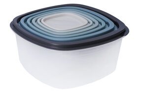 Pojemniki na żywność plastikowe komplet 6 szt.