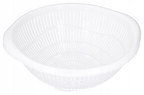 Durszlak plastikowy cedzak sitko kuchenny biały