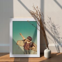 RAMKA NA ZDJĘCIA 18x24 cm B5 ramki biała drewniana