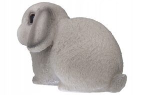 Królik figurki ogrodowe ozdoby do ogrodu szary