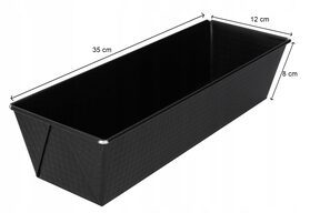 Blacha do pieczenia keksówka ciast długa 35x12x8