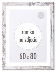 Ramka na zdjęcia 60x80 cm Ramki 80x60 sosna bielona
