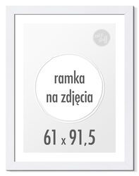 Ramka na zdjęcia 61x91,5 cm Ramki 91,5x61 biała