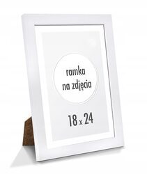 RAMKA NA ZDJĘCIA 18x24 cm B5 ramki biała drewniana