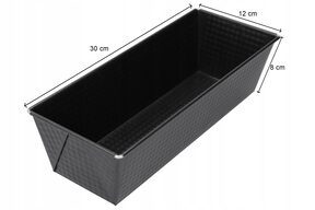 Blacha do pieczenia keksówka do ciasta 30x12x8