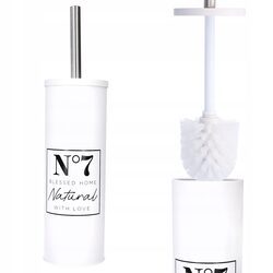 Szczotka do WC wolnostojąca stal nierdzewna biała