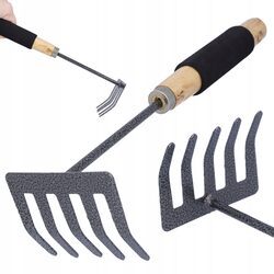 Małe grabki ogrodowe do liści piasku trawy