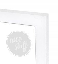 RAMKA NA ZDJĘCIA 18x24 cm B5 ramki biała drewniana