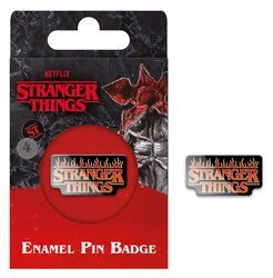 Stranger Things 4 Fire Logo - przypinka