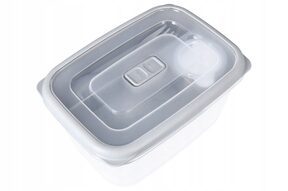 Pojemnik plastikowy na żywność 1,7 l szara pokrywa