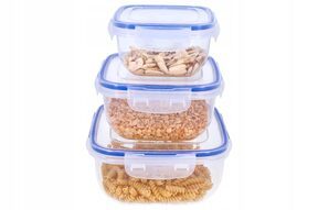 Pojemniki na żywność zestaw komplet pojemników 3el
