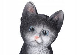 Kot kotek figurki ogrodowe ozdoby do ogrodu czarny