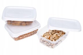 Zestaw pojemników na żywność komplet 0,3 l x 3