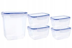 Zestaw pojemników na żywność komplet pojemników x5