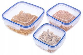 Pojemniki na żywność zestaw komplet pojemników 3el