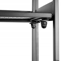 Kwietnik stojący metalowy czarny na rośliny