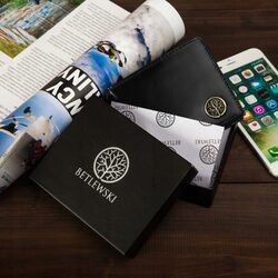 SKÓRZANY PORTFEL MĘSKI BETLEWSKI RFID PREMIUM SLIM